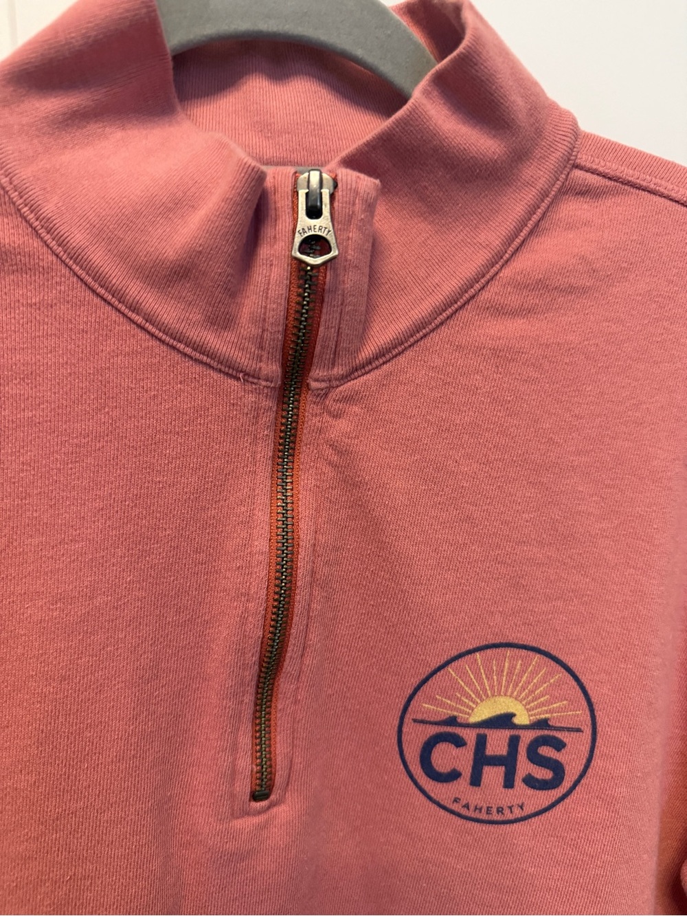 Faherty CHS Charleston Quarter Zip Pullover Large